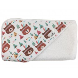 Toalla capa de baño recien nacido osos tipis