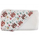 Toalla capa de baño recien nacido osos tipis