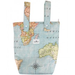 Talega carro paseo bebe mapamundi