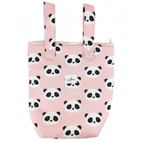 Bolso panera carro new panda rosa