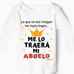 Body bebe niño y niña navidad abuelo