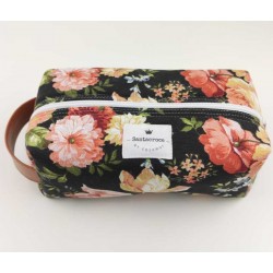 Neceser maquillaje mujer flores