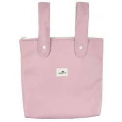 Bolso panera polipiel carro rosa