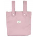 Bolso panera polipiel carro rosa