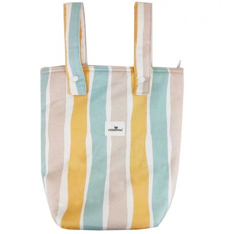 Bolso panera carro bandas pastel