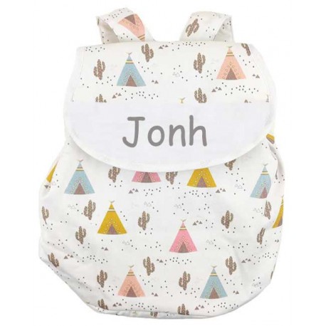Mochila infantil cactus y tipis