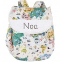Mochila infantil mapamundi animal