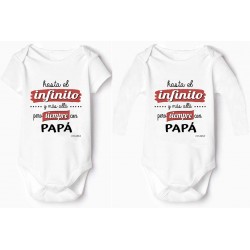 bodies para bebé Hasta el Infinito Papá