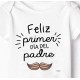 Body bebe primer dia del padre mostacho