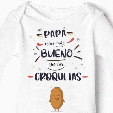 Body bebé Papá croqueta