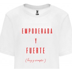 Camiseta mujer empoderada y fuerte