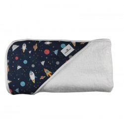 Toalla capa de baño recien nacido universo