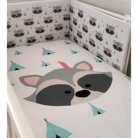 Funda Nórdica cuna Mapaches