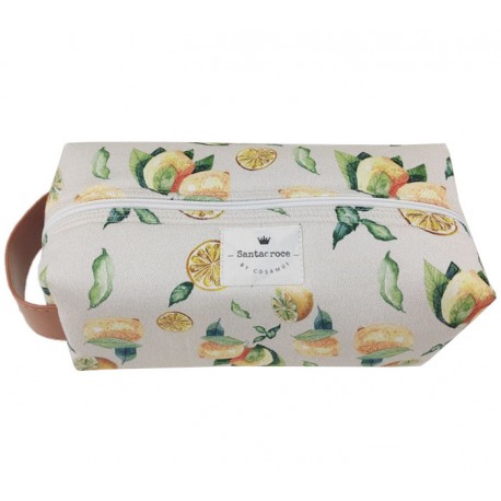 Neceser maquillaje mujer limones