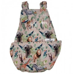 Peto bebé niño espalda abierta safari