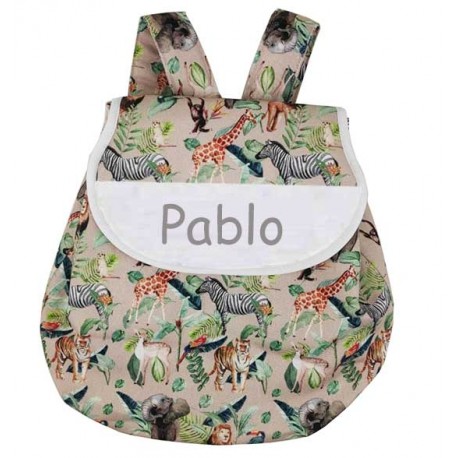 Mochila infantil safari