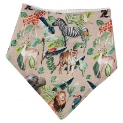 Bandana para bebé safari