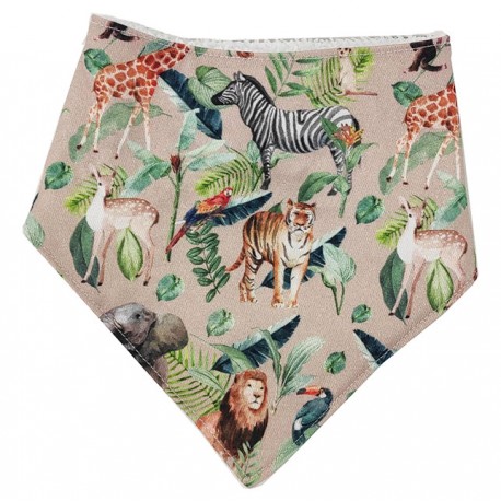 Bandana para bebé safari