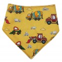 Bandana para bebé algodón excavadoras