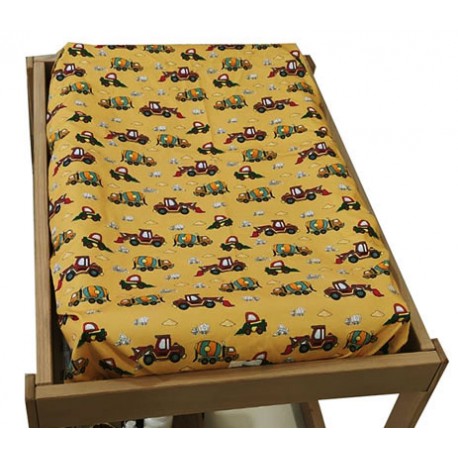 Funda cambiador bebe 80x50 excavadora