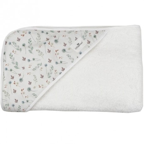 Toalla capa de baño recien nacido diente de león