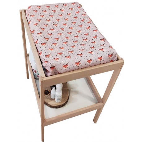 Funda cambiador bebe 80x50 zorros