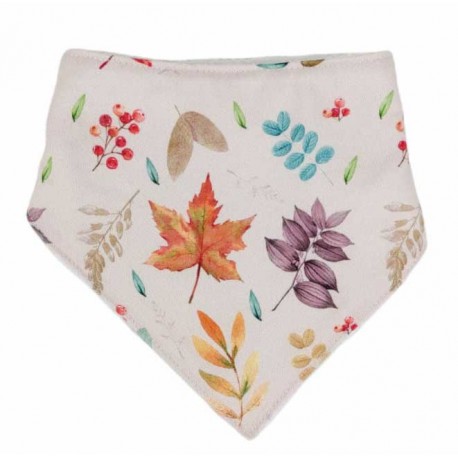 Bandana para bebé algodón leaves