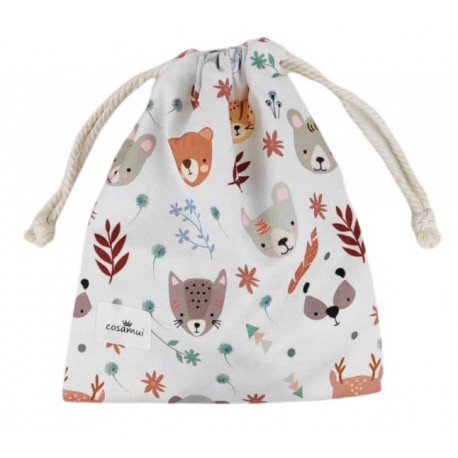 bolsa merienda escuela infantil personalizada forest