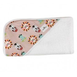 Toalla capa de baño recien nacido cocodrilo