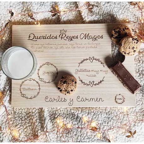 Bandeja madera reyes Magos