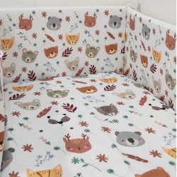 Funda Nórdica cuna animales bosque