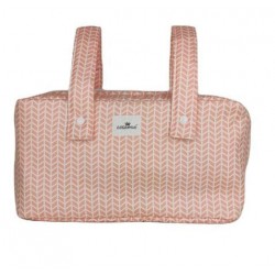 Bolso organizador carrito paseo salmón