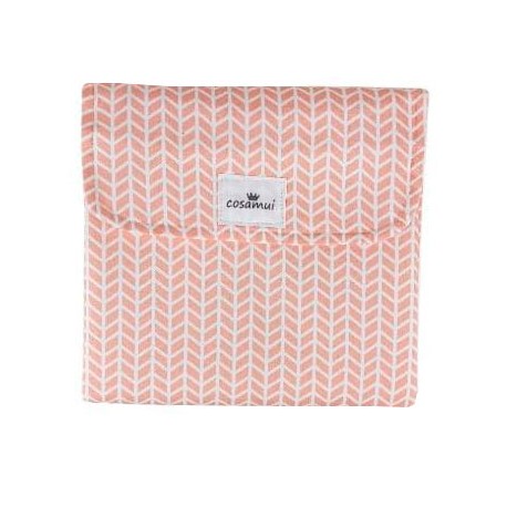 Cambiador plegable impermeable salmón