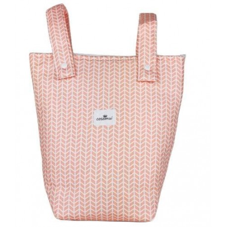 Bolso panera carro salmón