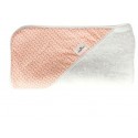 Toalla capa de baño recien nacido salmon