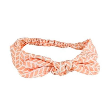 turbante bebé salmón