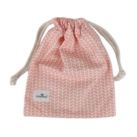 bolsa merienda escuela infantil personalizada salmón