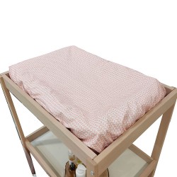 Funda cambiador bebe 80x50 salmón