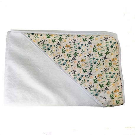 Capa de baño recién nacido olivo