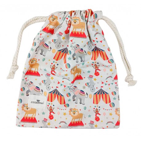bolsa merienda escuela infantil personalizada circo