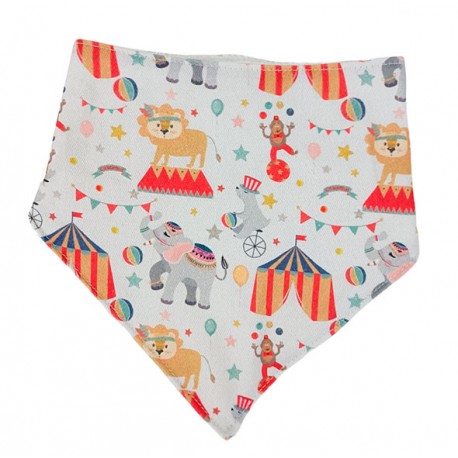Bandana para bebé algodón circo
